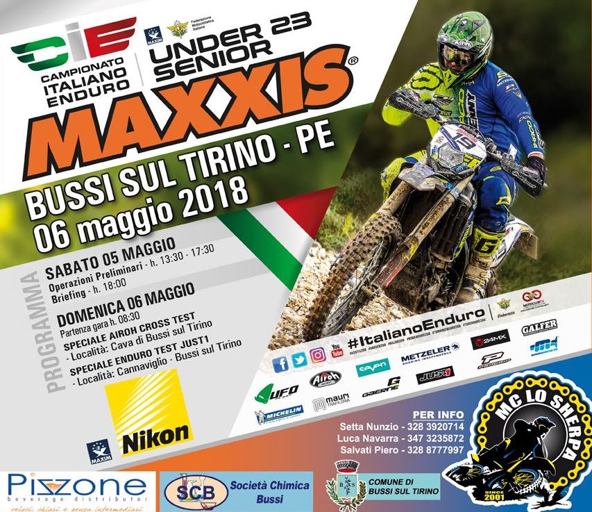 Campionato Italiano Enduro Senior e Under 23 06 Maggio 2018 Bussi sul