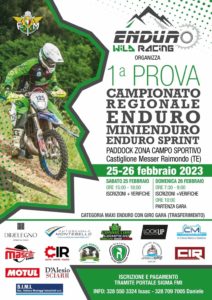 1° Prova Campionato Regionale Enduro Abruzzo – Enduro Wild Racing 25-26/02/2023 Castiglione Messer Raimondo (Te)